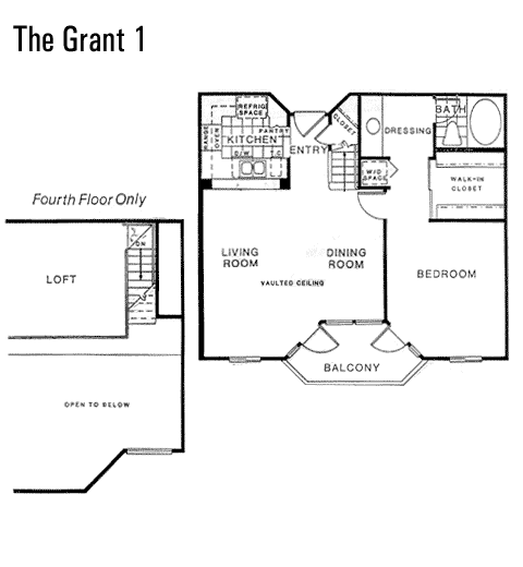 Columbia Place Floor Plan The Grant 1