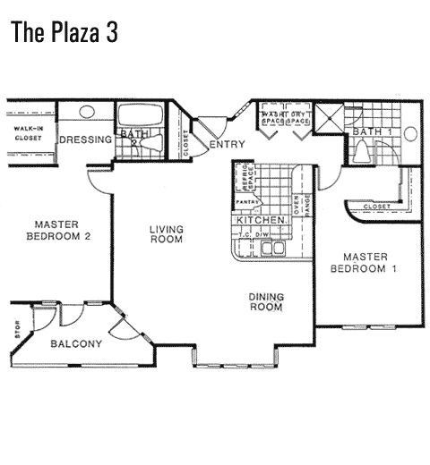 Columbia Place Floor Plan The Plaza 3