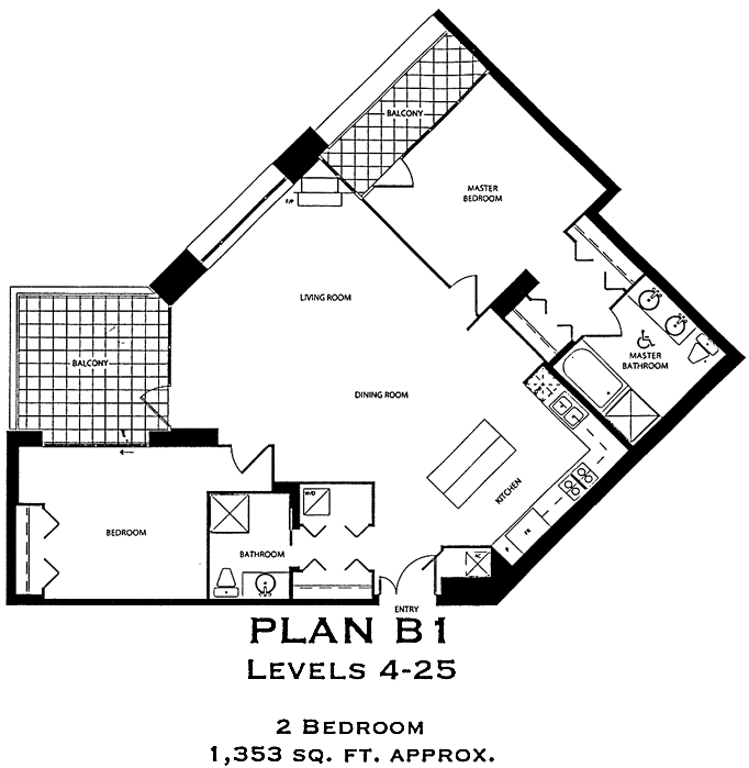 Park Place Floor Plan B1
