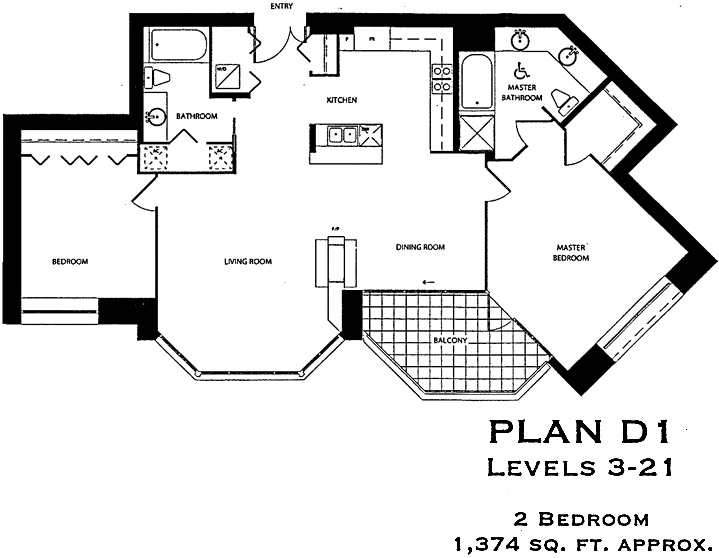Park Place Floor Plan D1