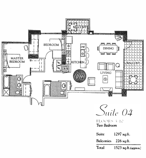 Pinnacle Floor Plan Suite 04