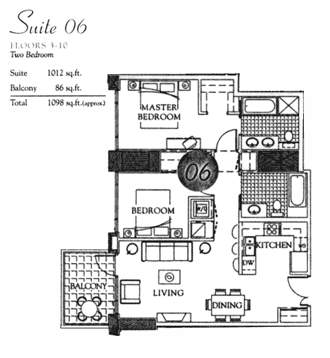 Pinnacle Floor Plan Suite 06