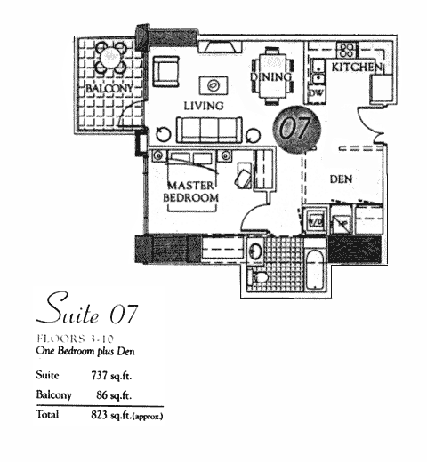Pinnacle Floor Plan Suite 07