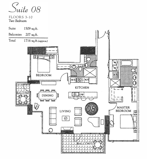 Pinnacle Floor Plan Suite 08