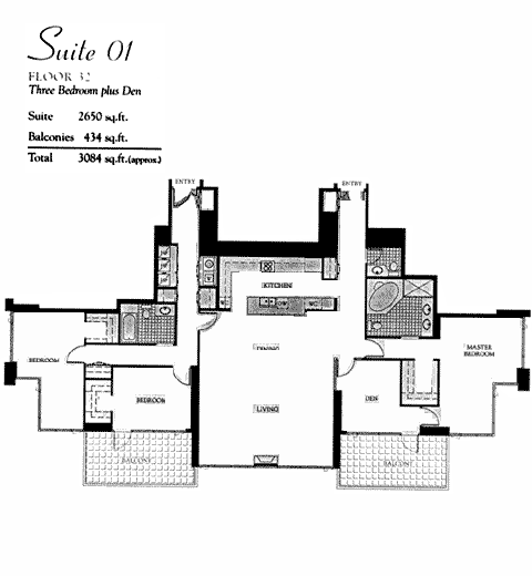 Pinnacle Floor Plan Suite 01