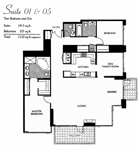 Pinnacle Floor Plan Suite 01 & 05