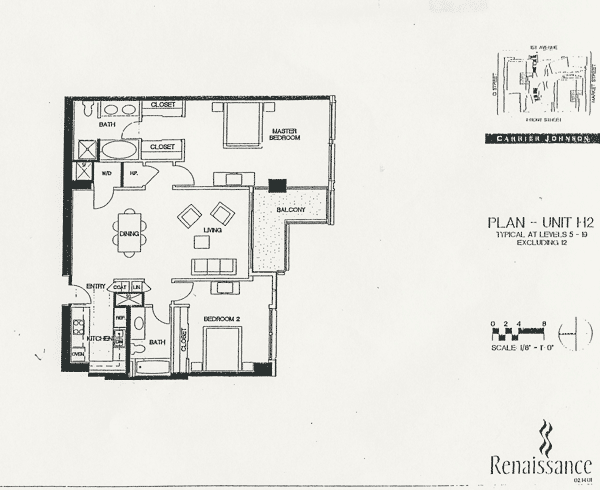 Renaissance Floor Plan Unit H2