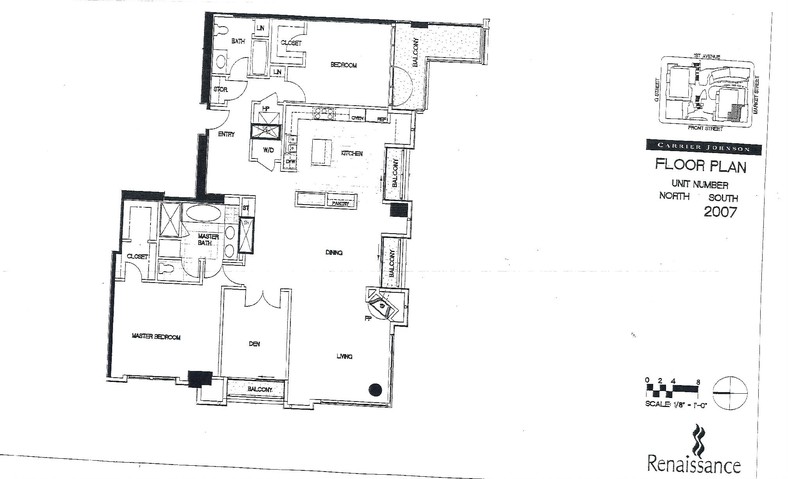 Renaissance Floor Plan Unit 2007