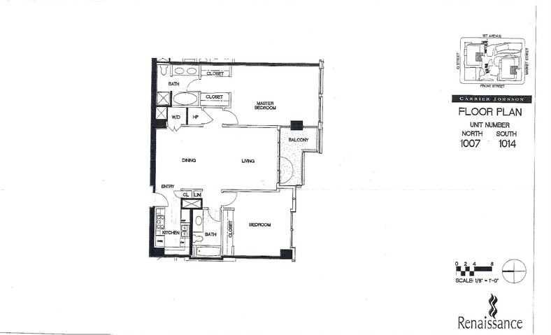Renaissance Floor Plan Units 1007 & 1014