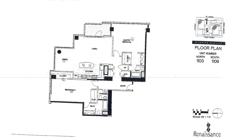 Renaissance Floor Plan Units 1103 & 1109
