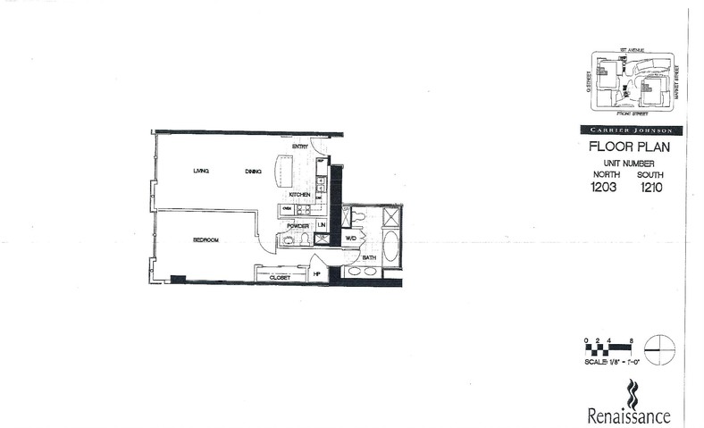 Renaissance Floor Plan Units 1203 & 1210