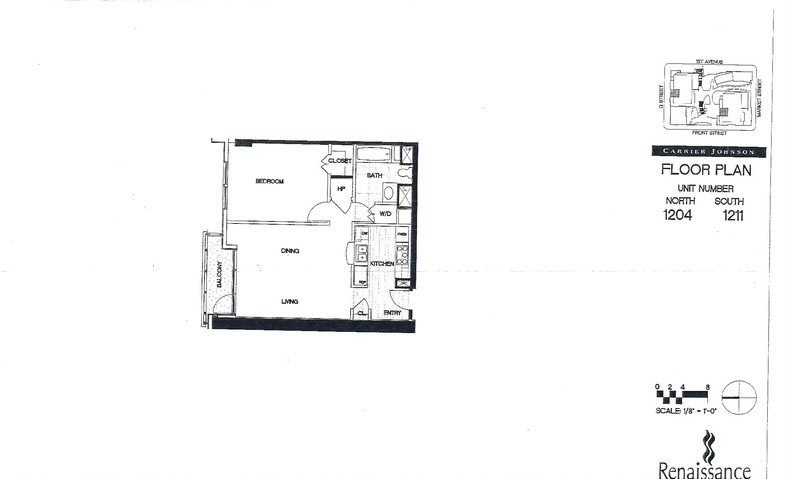 Renaissance Floor Plan Units 1204 & 1211