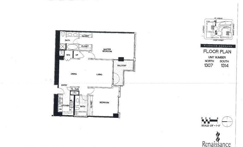 Renaissance Floor Plan Units 1307 & 1314