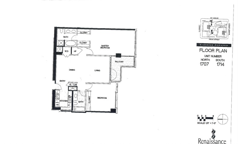Renaissance Floor Plan Units 1707 & 1714