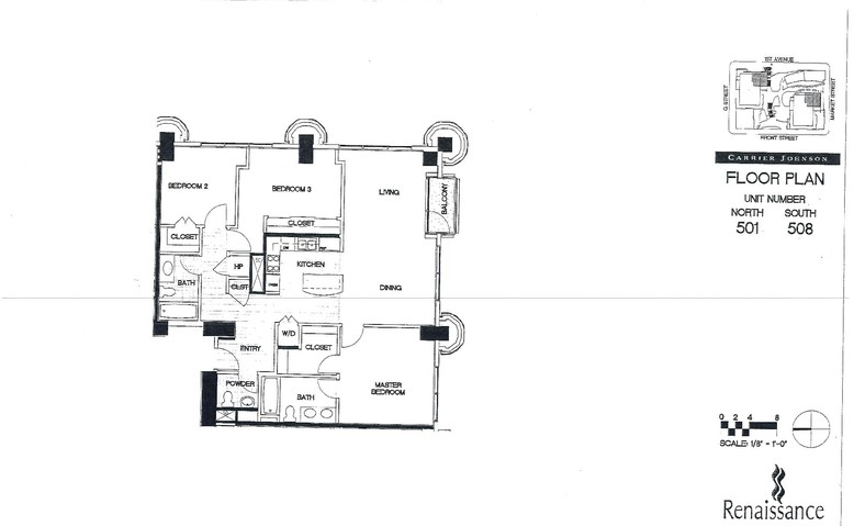 Renaissance Floor Plan Units 501 & 508