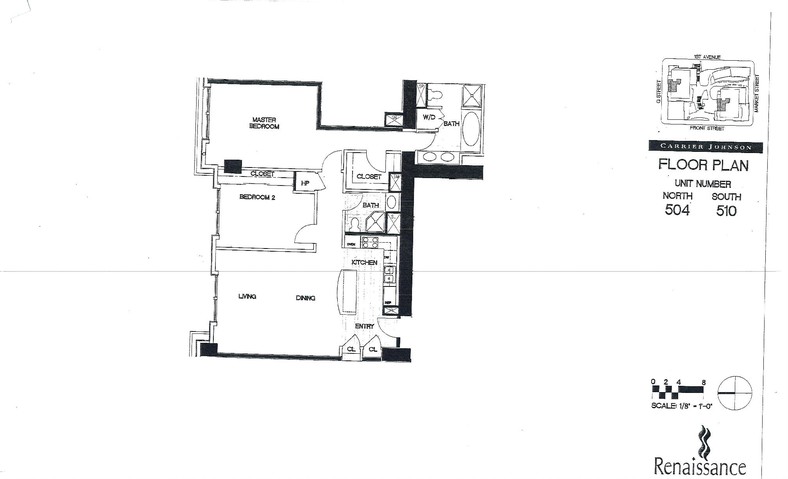 Renaissance Floor Plan Units 504 & 510