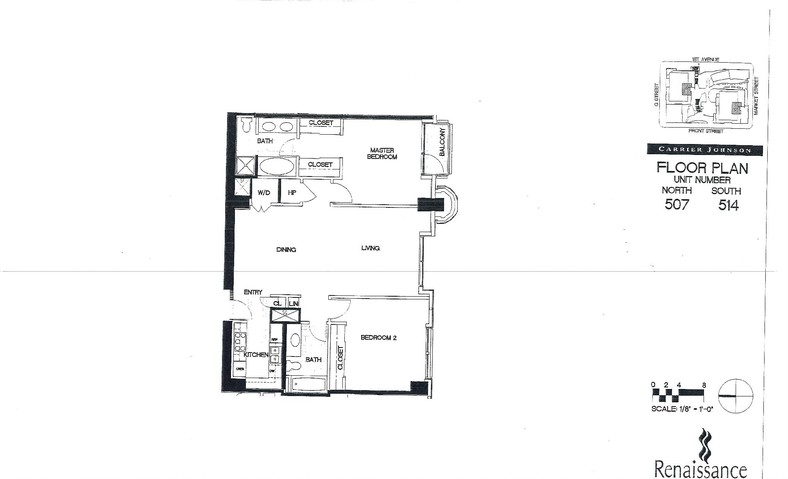 Renaissance Floor Plan Units 507 & 514