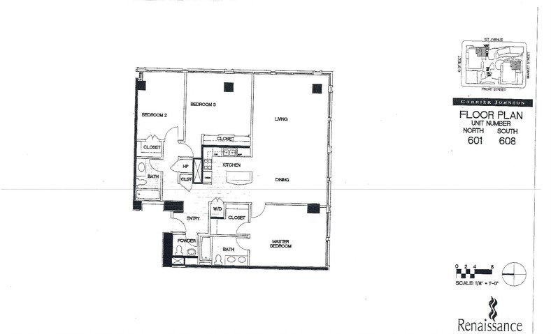 Renaissance Floor Plan Units 601 & 608