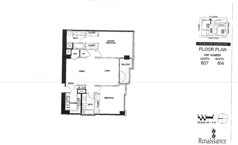 Renaissance Floor Plan Units 607 & 614