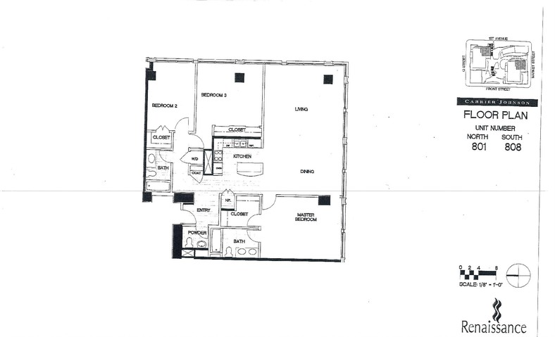 Renaissance Floor Plan Units 801 & 808