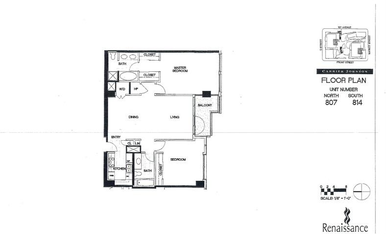 Renaissance Floor Plan Units 807 & 814