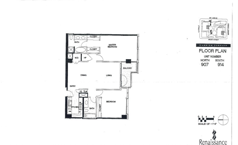 Renaissance Floor Plan Units 907 & 914