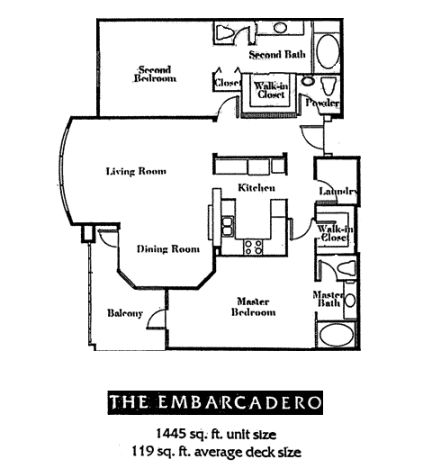 Watermark Floor Plan The Embarcadero