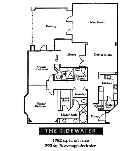 Watermark Floor Plan The Tidewater