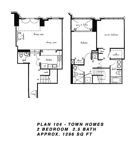 Cityfront Terrace Floor Plan 104