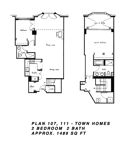 Cityfront Terrace Floor Plan 107,111