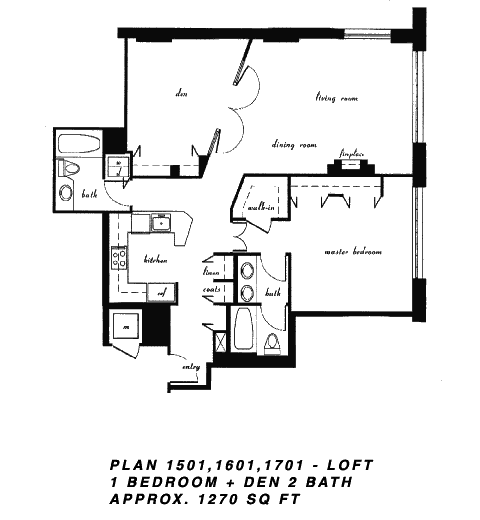 Cityfront Terrace Floor Plan 1501,1601,1701