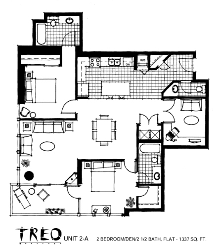 Treo Floor Plan Unit 2-A