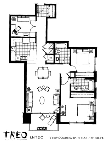 Treo Floor Plan Unit 2-C