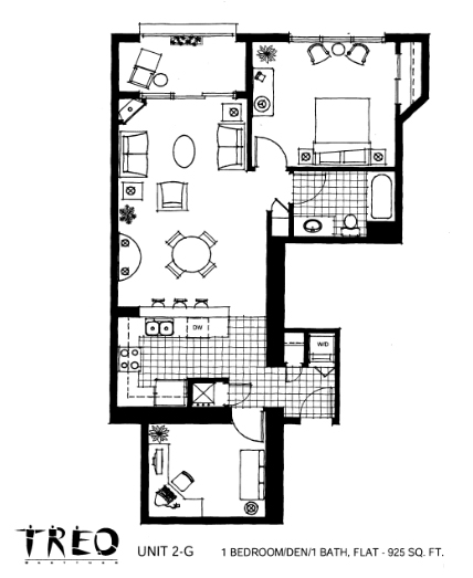 Treo Floor Plan Unit 2-G