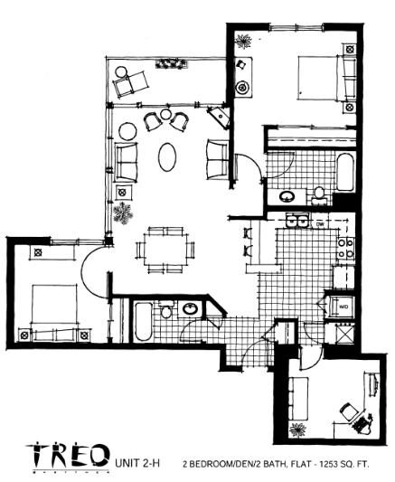 Treo Floor Plan Unit 2-H