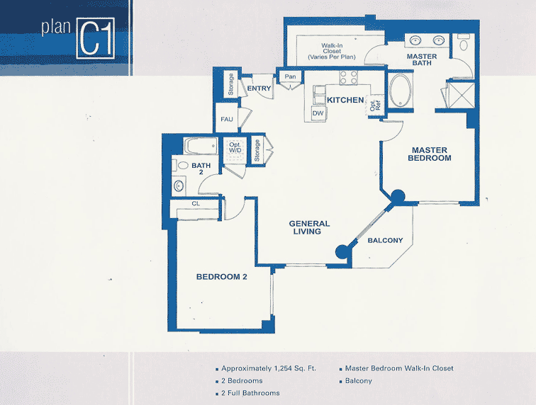 Cortez Blu Floor Plan C1