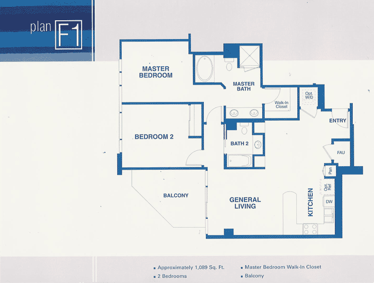 Cortez Blu Floor Plan F1