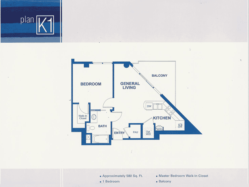 Cortez Blu Floor Plan K1
