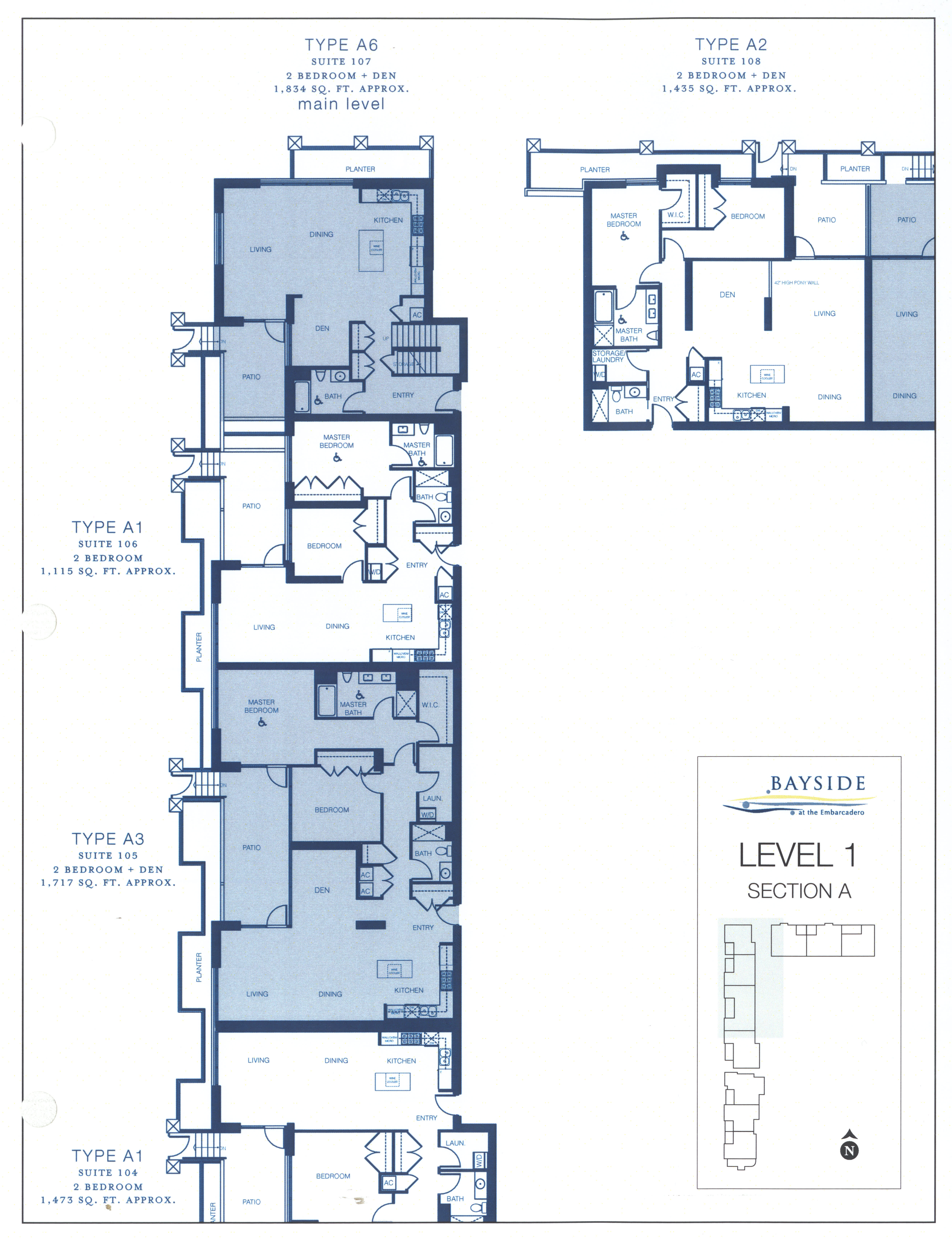 Bayside Floor Plan Level 1 Section A