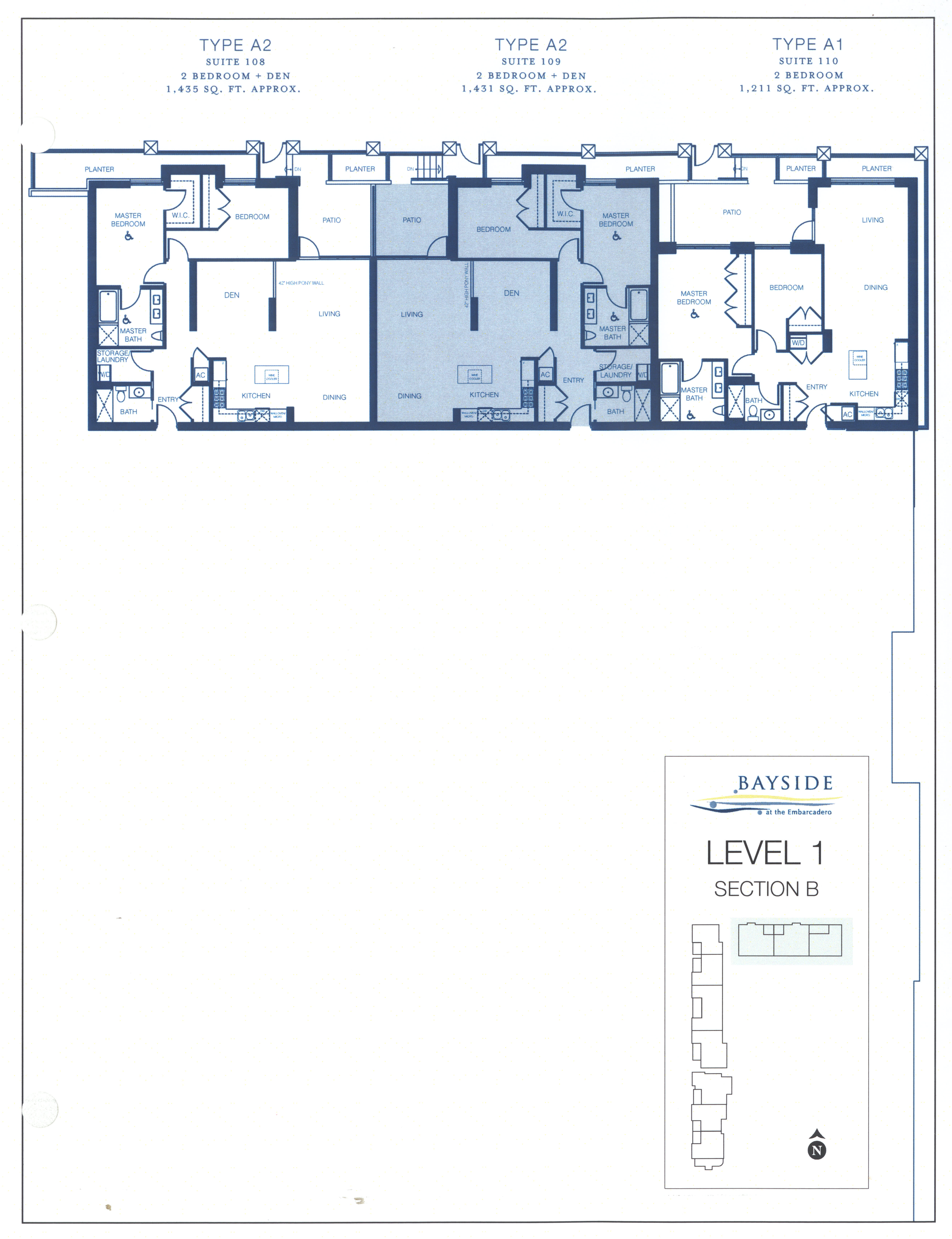 Bayside Floor Plan Level 1 Section B