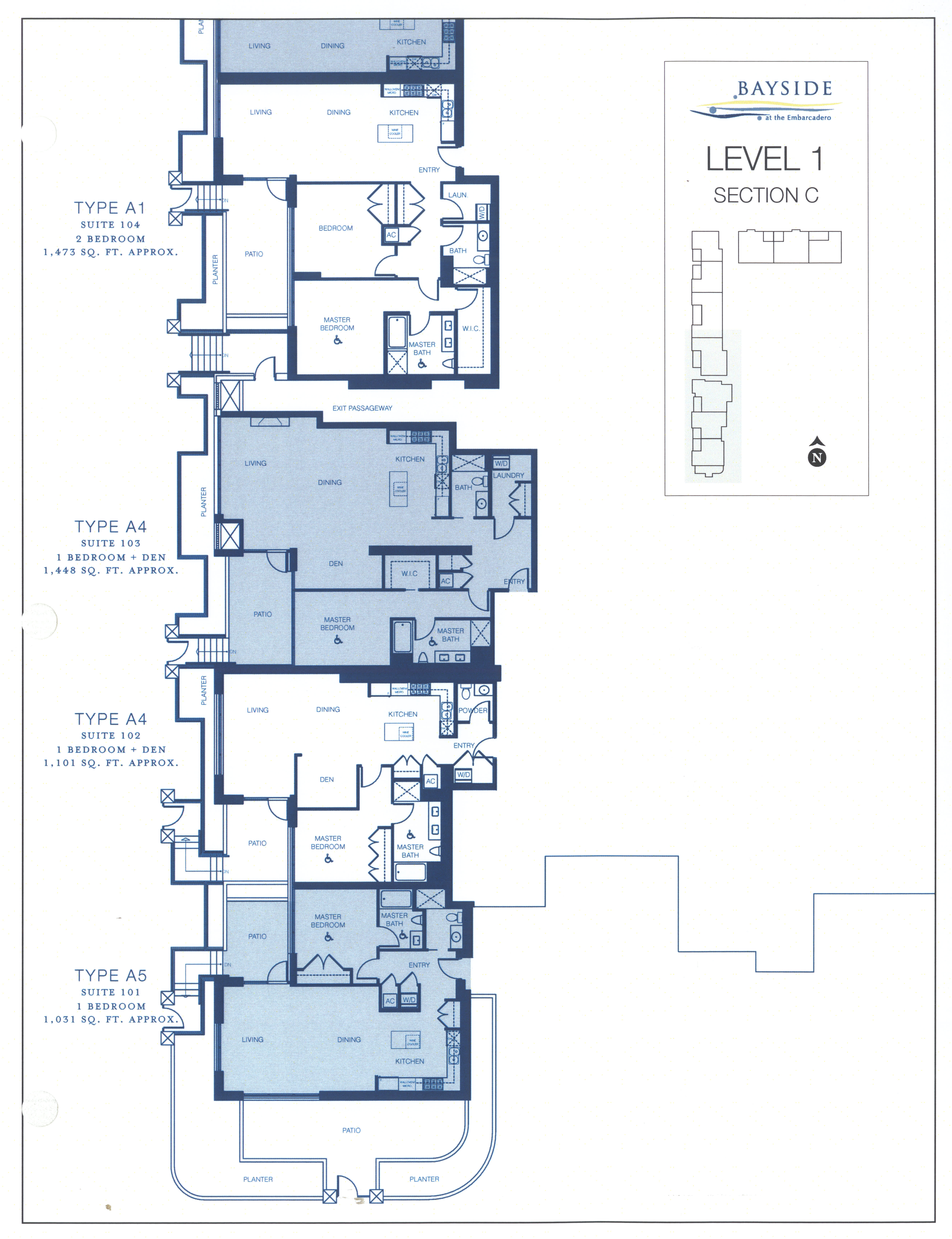 Bayside Floor Plan Level 1 Section C