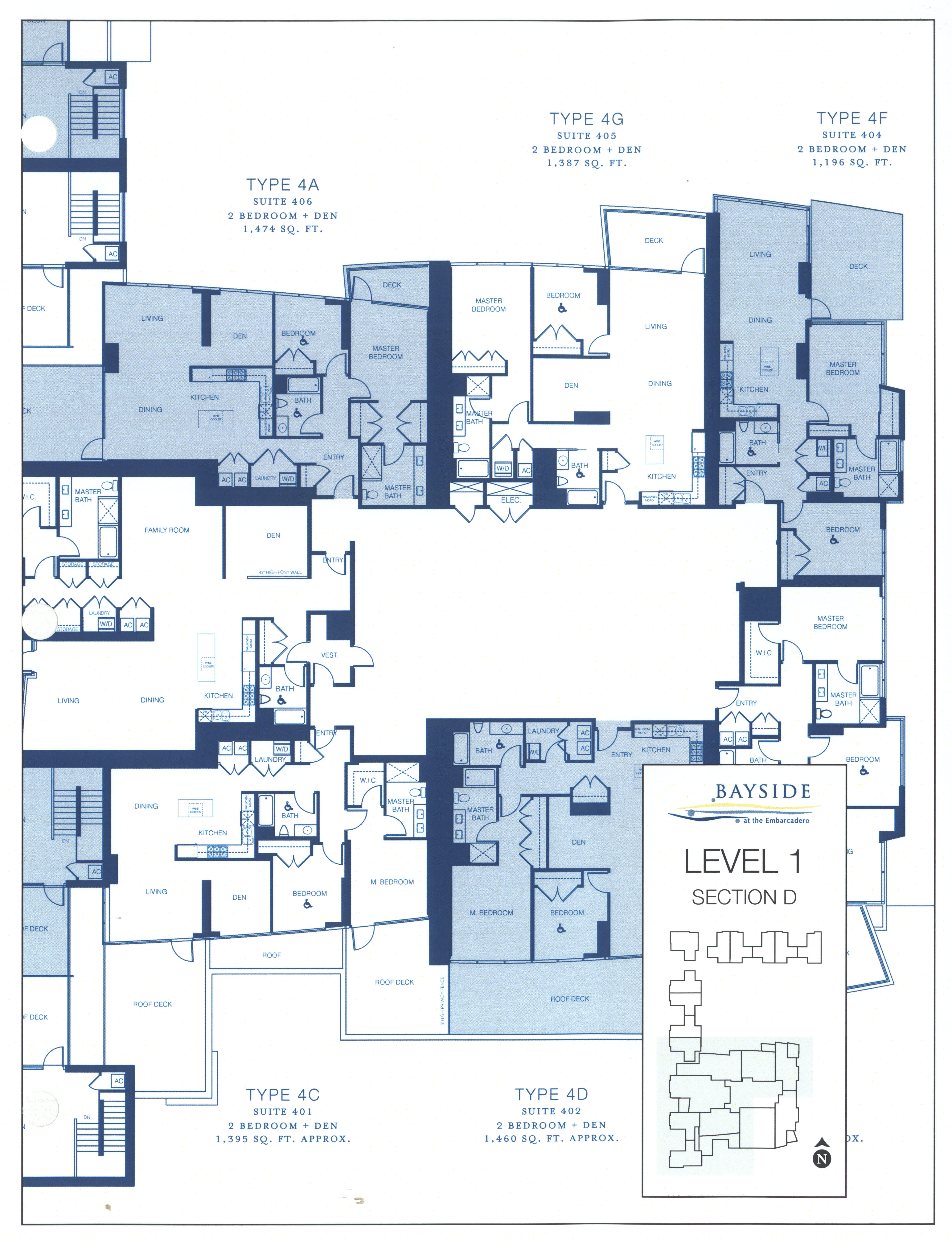Bayside Floor Plan Level 1 Section D