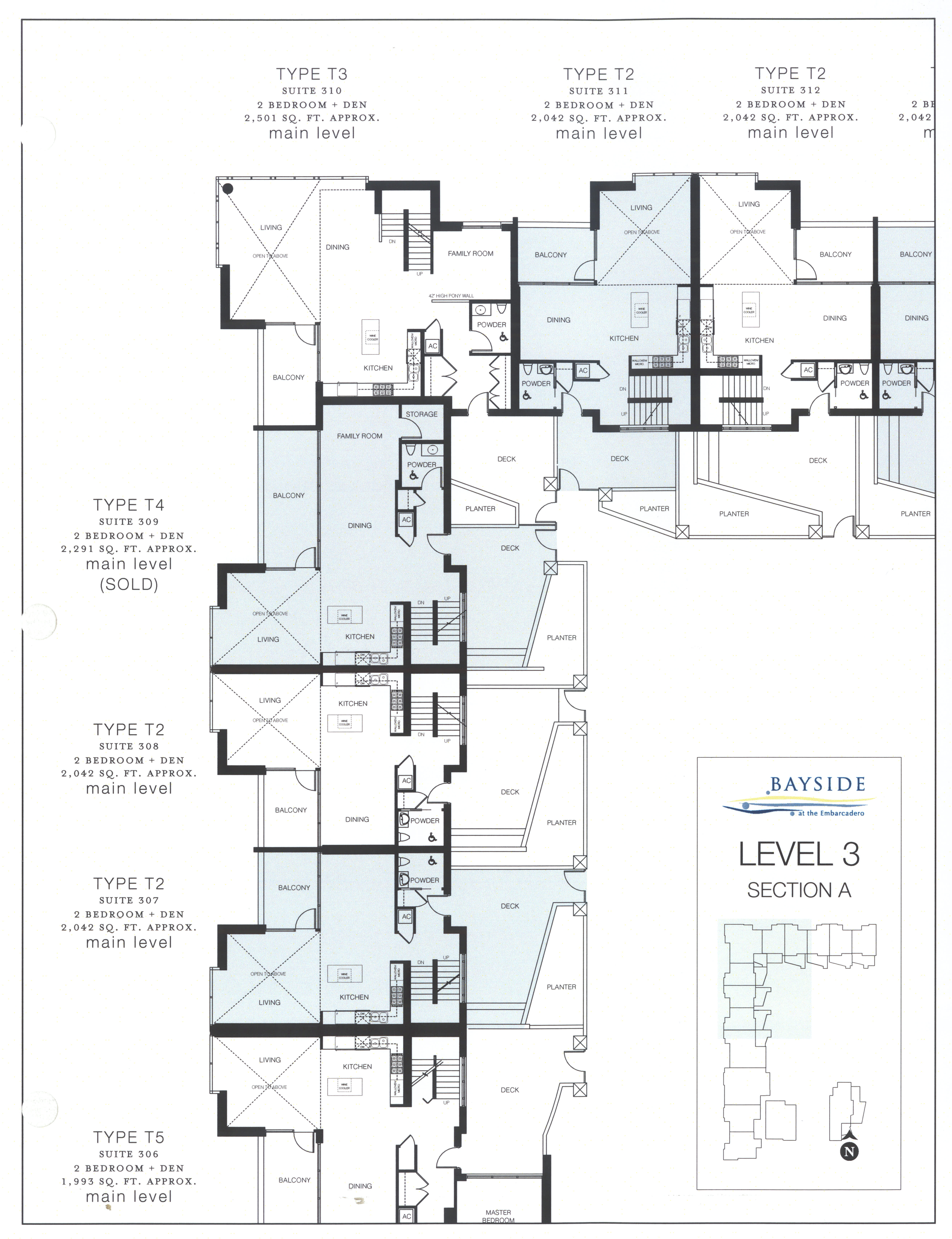 Bayside Floor Plan Level 3 Section A