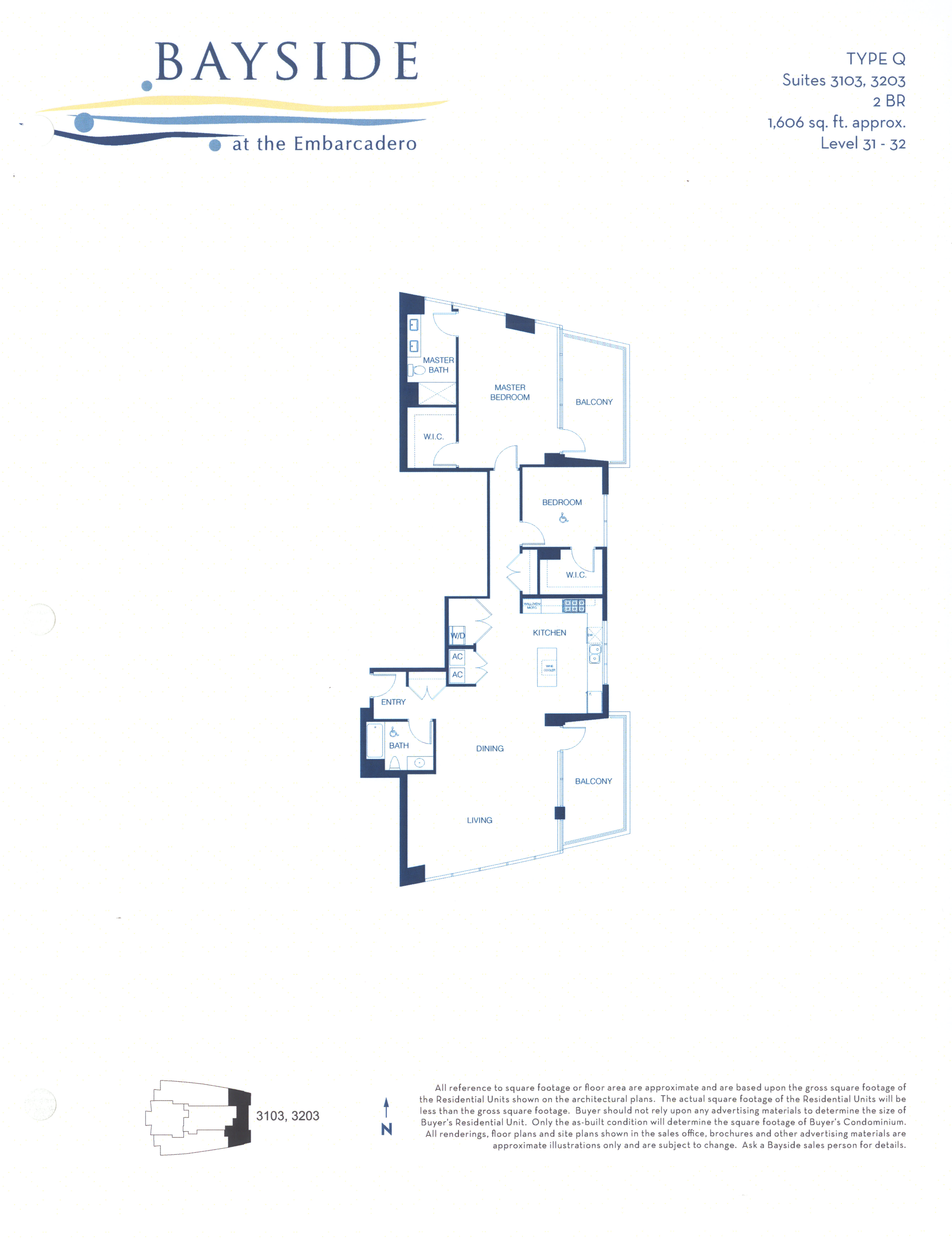 Bayside Floor Plan Level 31- 32 Type Q
