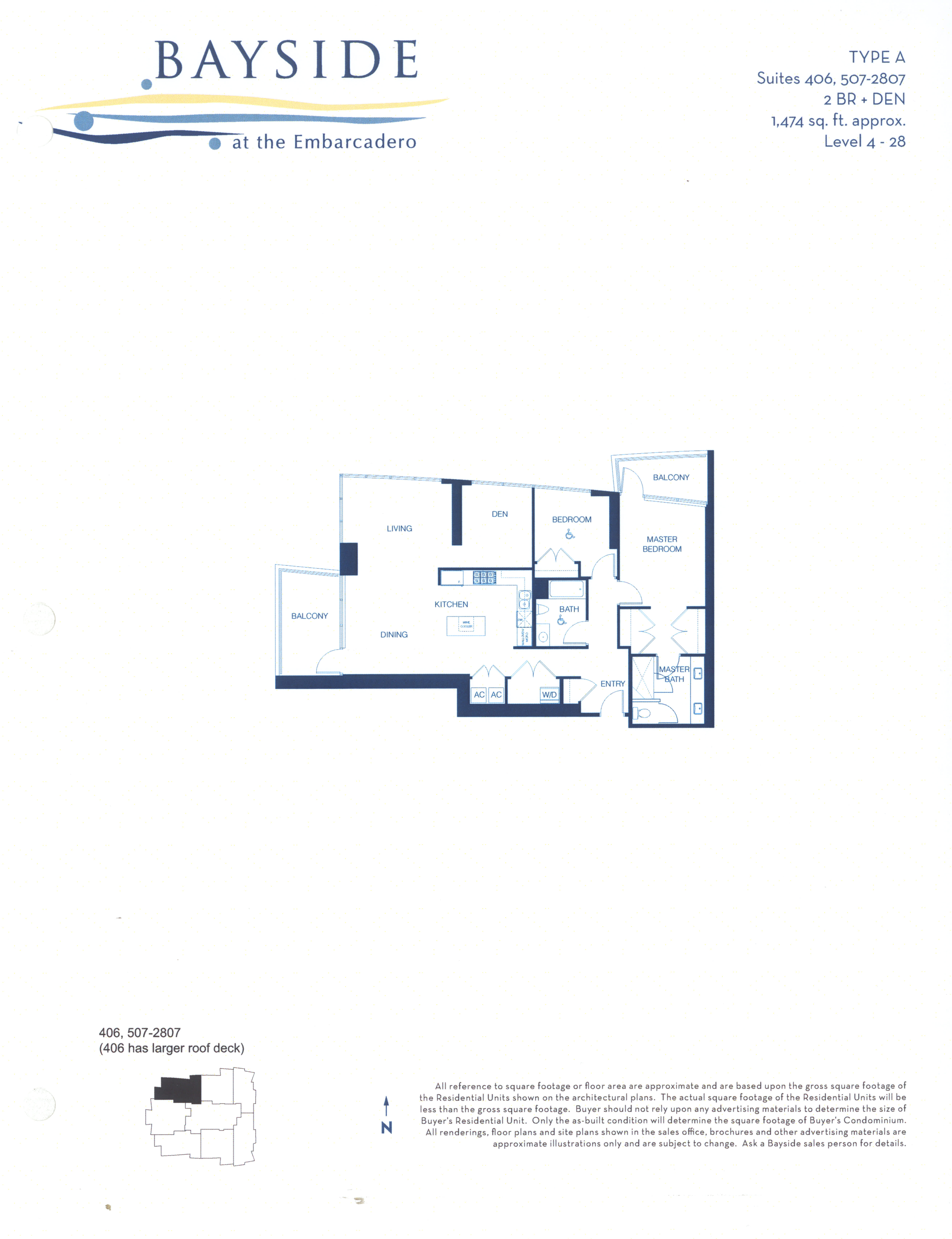 Bayside Floor Plan Level 4- 28 Type A