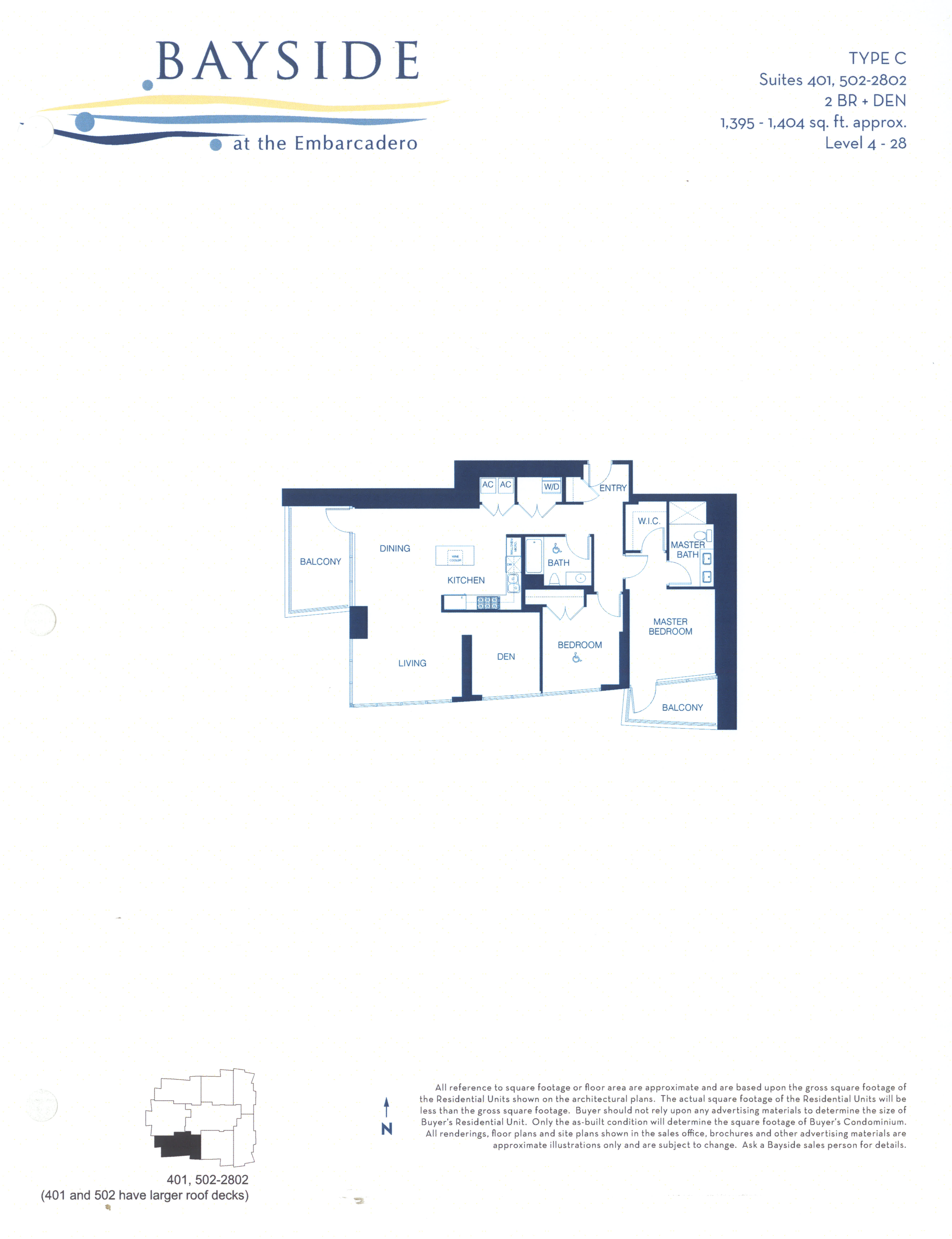 Bayside Floor Plan Level 4- 28 Type C