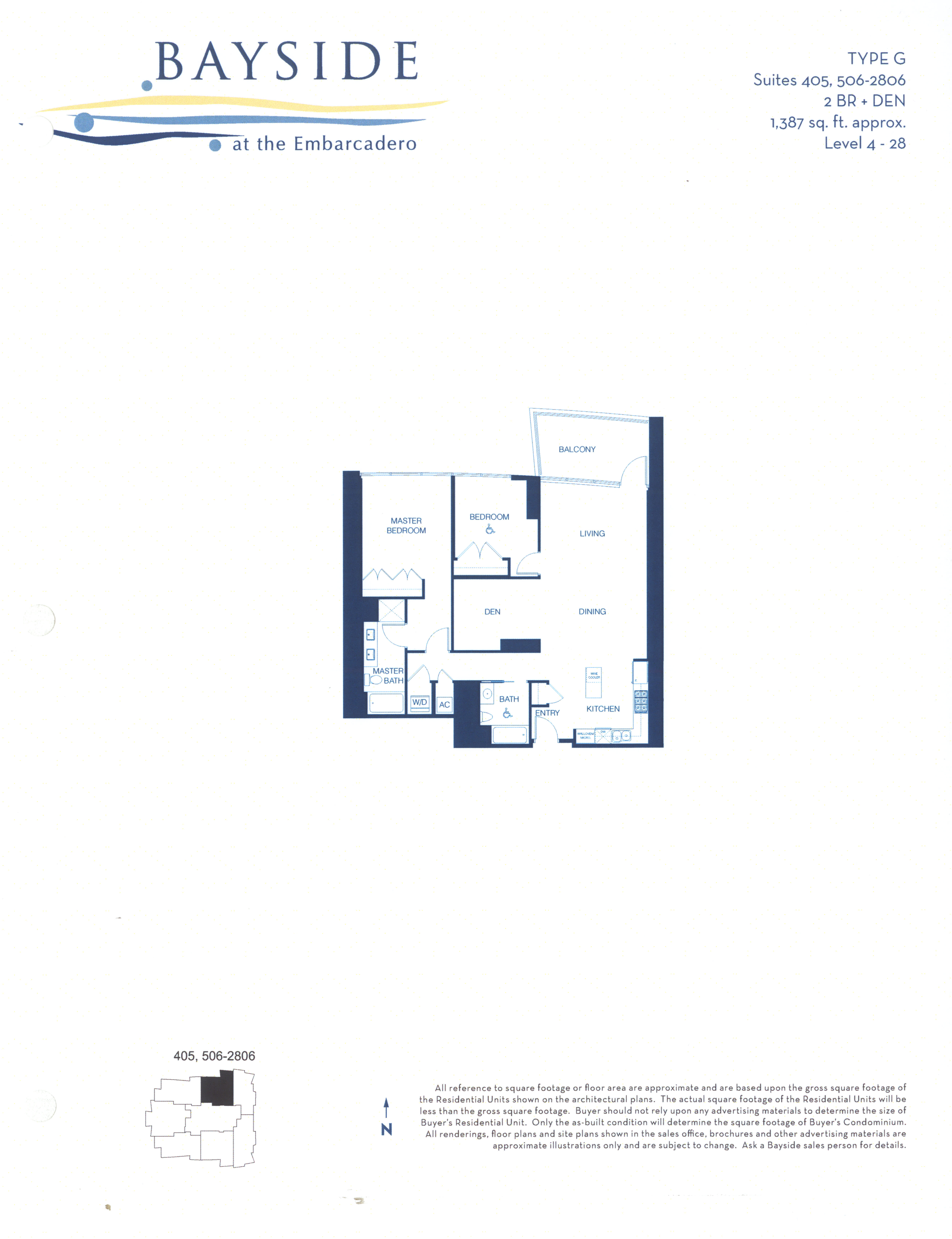 Bayside Floor Plan Level 4- 28 Type G