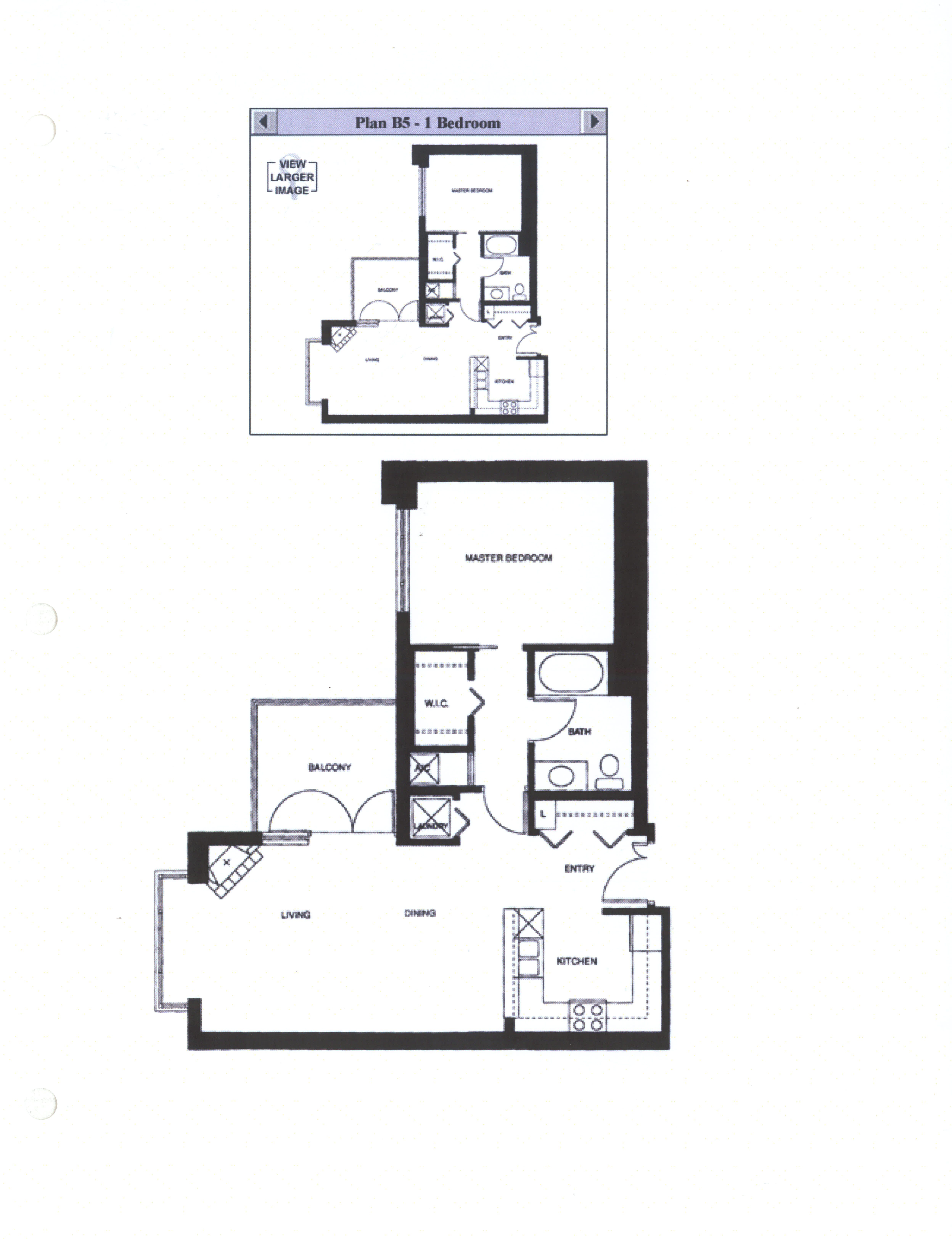 Discovery Floor Plan B5 – 1 Bedroom