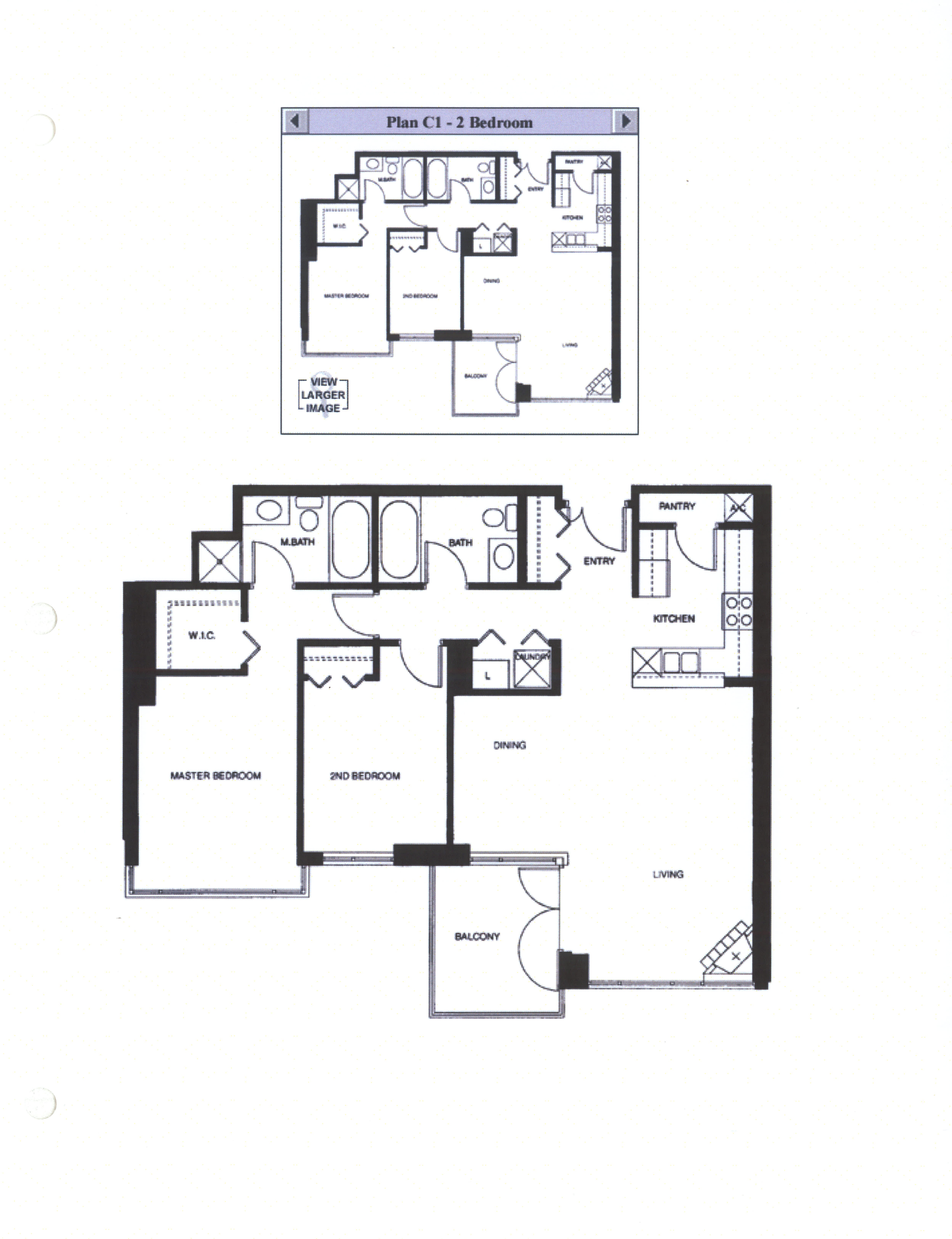 Discovery Floor Plan C1 – 2 Bedroom