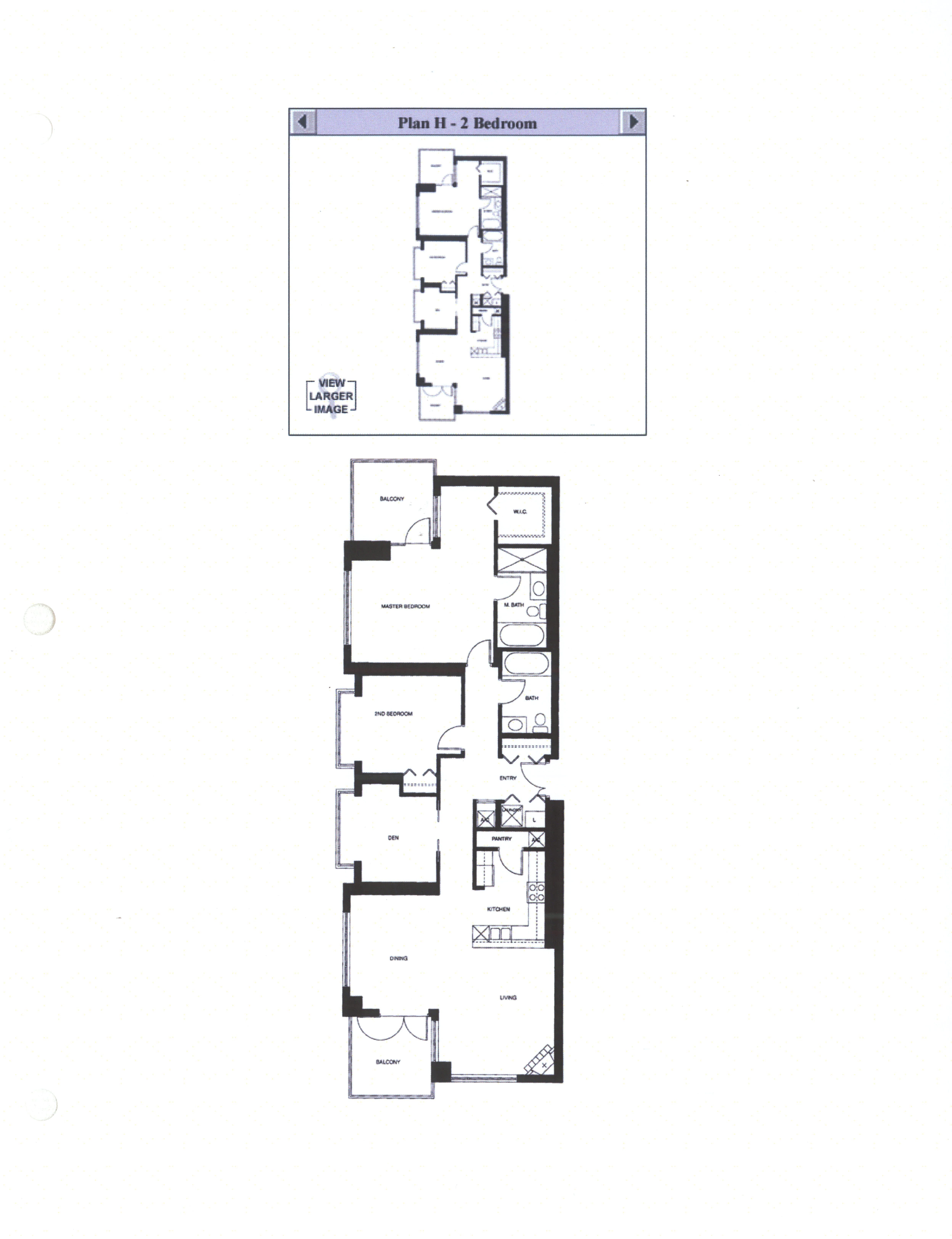 Discovery Floor Plan H – 2 Bedroom